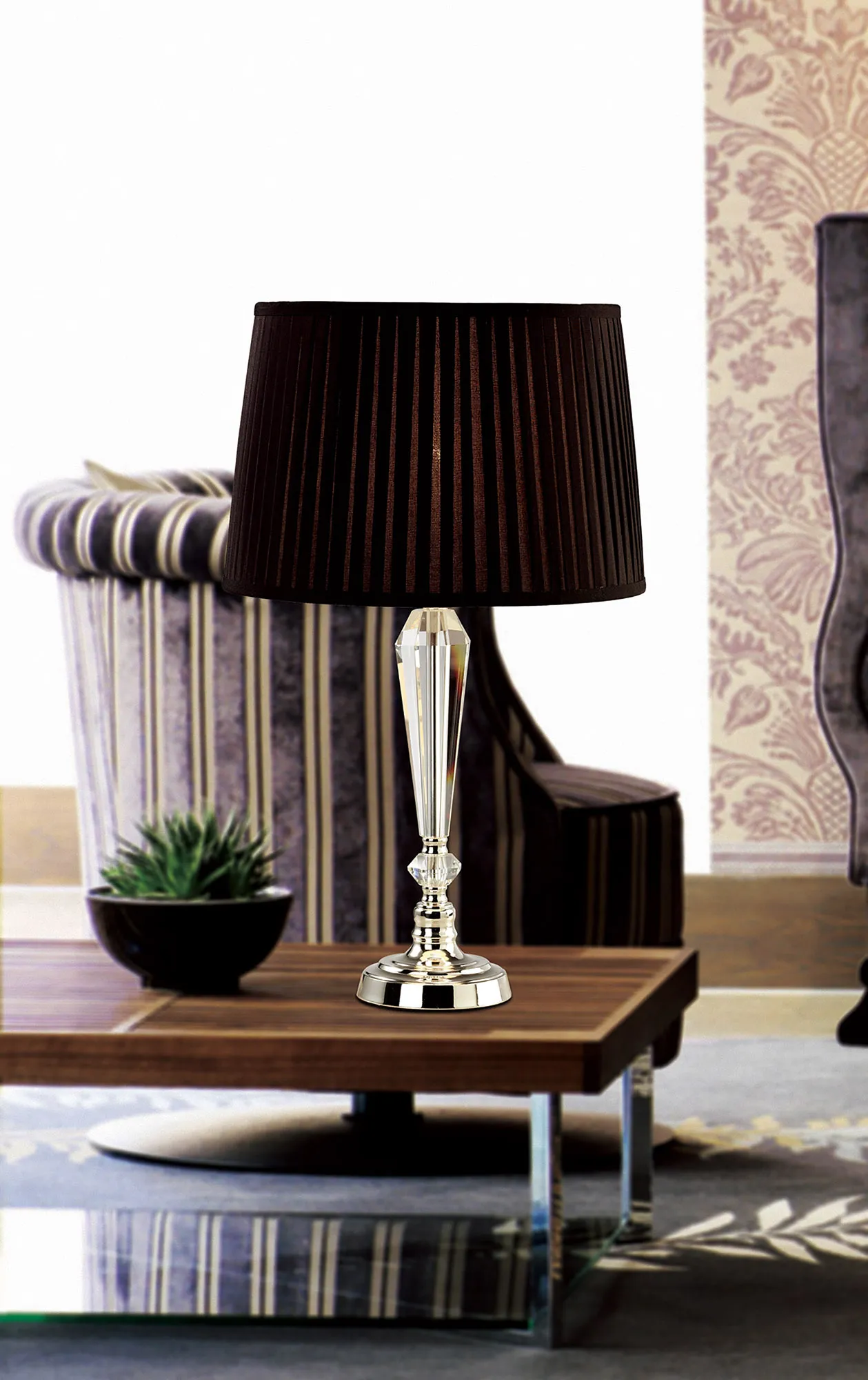 Freya Crystal Table Lamps Diyas Base Only Lamps